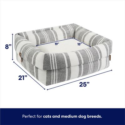 Show full view: Frisco Farmhouse Deep Cuffed Cuddler Dog Bed, Medium slide 3 of 11