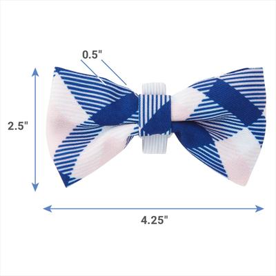 Show full view: Frisco Fashion Bow, Pink Plaid, Medium/Large slide 2 of 7