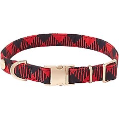 Frisco Fashion Collar, Buffalo Plaid, MD - Neck: 14-20-in, Width: 3/4-in