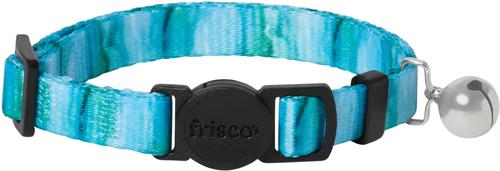 Show full view: Frisco Fashion Floral Polyester Breakaway Cat Collar with Bell, Watercolor Midnight Blue, 8 to 12-in neck, 3/8-in wide slide 1 of 10