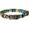 Show in main carousel: Frisco Fashion Floral Print Polyester Dog Collar with Gunmetal Buckle, Retro Floral, Medium slide 1 of 9