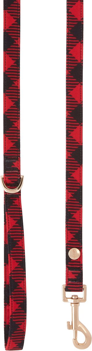 Frisco Fashion Leash, Brown Plaid