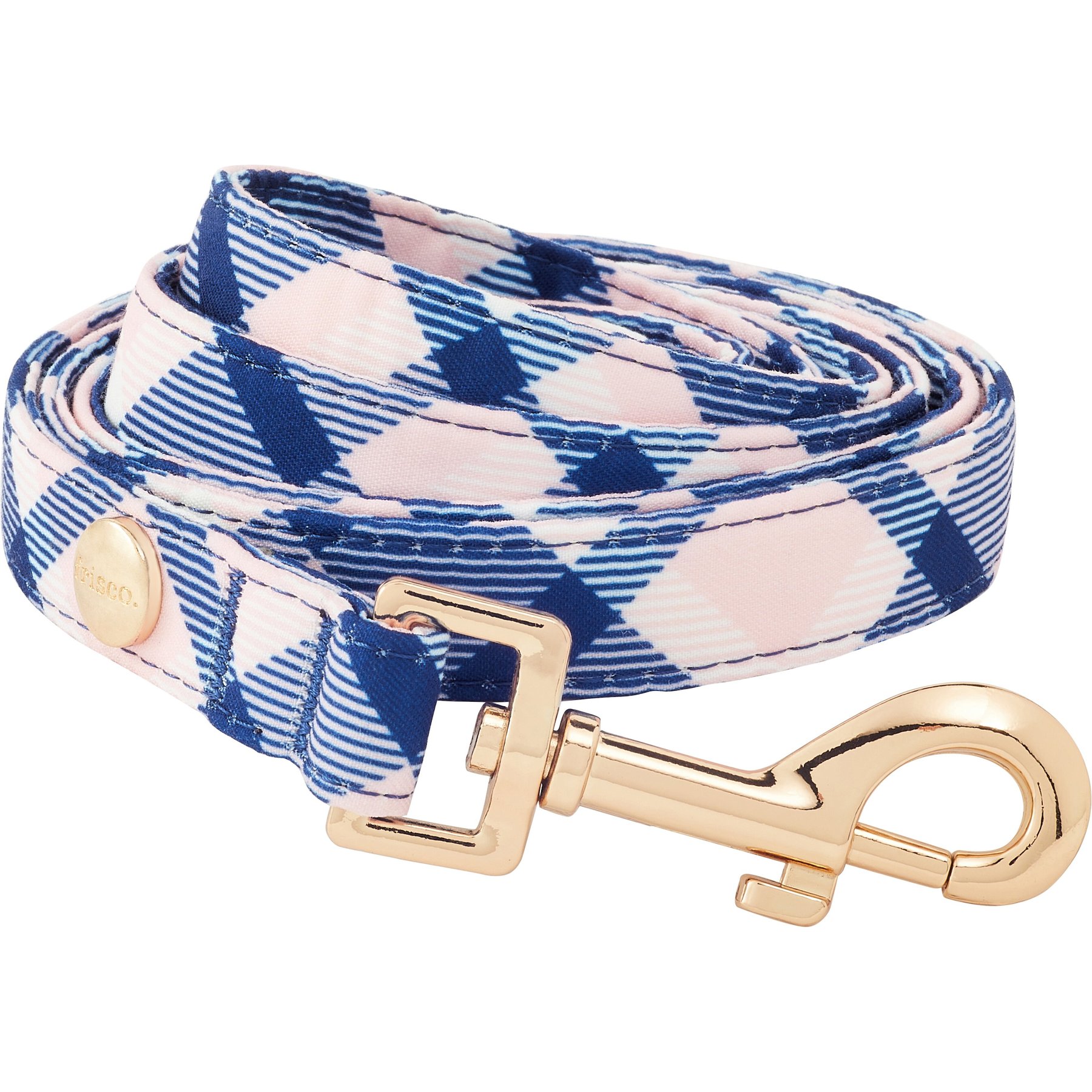 Frisco Fashion Leash, Pink Plaid, Large