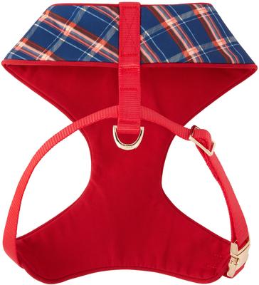 Show full view: Frisco Fashion Over-The-Head Harness, Blue Plaid, Medium slide 3 of 7