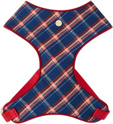Frisco Fashion Over-The-Head Harness, Blue Plaid, Small