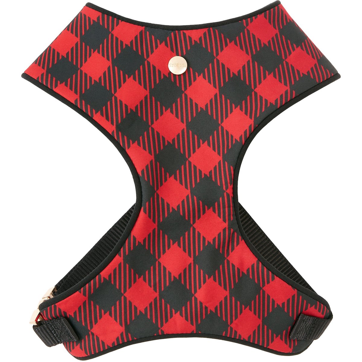 Frisco Fashion Over-The-Head Harness, Buffalo Plaid, X-Small