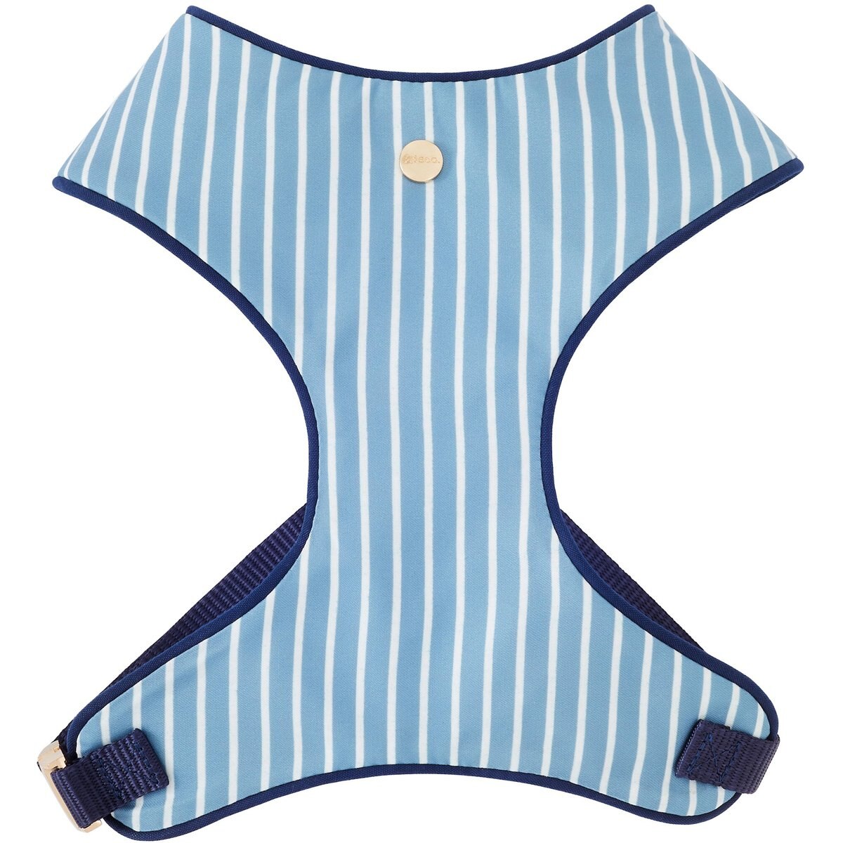Frisco Fashion Over-The-Head Harness, Striped, Small
