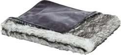 Frisco Faux Fur Cat & Dog Throw Blanket, Gray, Large slide 2 of 3