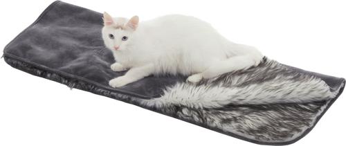 Show full view: Frisco Faux Fur Cat & Dog Throw Blanket, Gray, Small slide 2 of 6