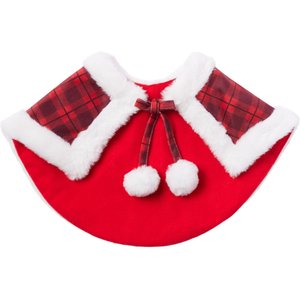 Frisco Faux Fur Trimmed Dog & Cat Cape, Medium/Large