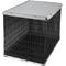 Show in main carousel: Frisco Faux Linen Dog Crate Cover, Gray, 42in slide 5 of 8
