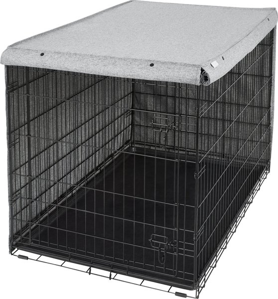 Frisco Faux Linen Dog Crate Cover