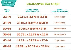 Frisco Faux Linen Dog Crate Cover, Brown, 24 in slide 2 of 6