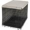 Show in main carousel: Frisco Faux Linen Dog Crate Cover, Brown, 36in slide 5 of 8