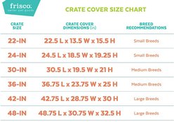 Frisco Faux Linen Dog Crate Cover, Brown, 42in slide 2 of 6
