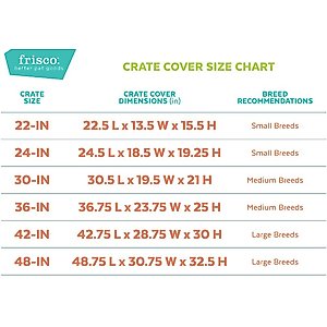 Frisco Faux Linen Dog Crate Cover, Light Brown, 42in
