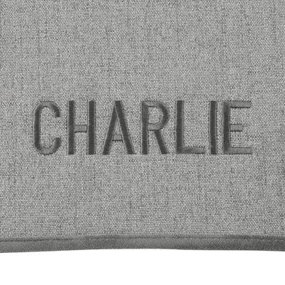 Show full view: Frisco Faux Linen Personalized Dog & Cat Blanket, Dark Gray, Large slide 6 of 10