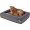 Show in main carousel: Frisco Faux Suede Orthopedic Bolster Cat & Dog Bed with Removable Cover, Gray, X-Large slide 3 of 8