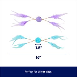 Frisco Feather & Play Plastic Balls Cat Toy, 2 count slide 2 of 4