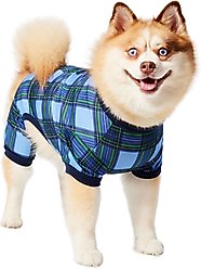 Frisco Festive Plaid Dog & Cat Jersey PJs, Medium