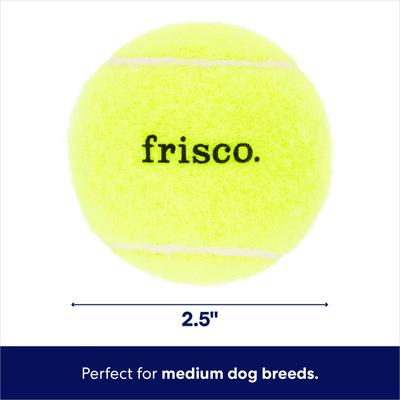 Show full view: Frisco Fetch Squeaky Tennis Ball Dog Toy, Medium, 1 count slide 2 of 7
