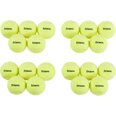 Frisco Frisco Fetch Squeaky Tennis Ball Dog Toy, Medium, 20 count