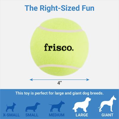 Show full view: Frisco Fetch Squeaky Tennis Ball Dog Toy, X-Large, 1 count slide 2 of 4