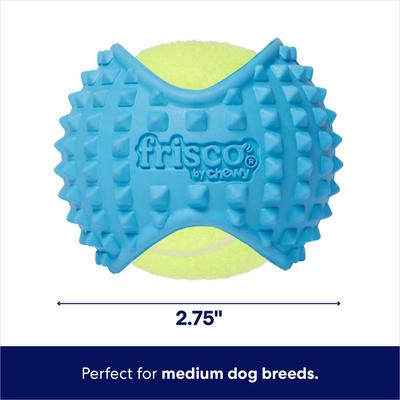 Show full view: Frisco Fetch Squeaky Tennis Ball with Rubber Sleeve Dog Toy, Medium slide 3 of 8