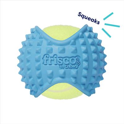 Show full view: Frisco Fetch Squeaky Tennis Ball with Rubber Sleeve Dog Toy, Medium slide 4 of 8