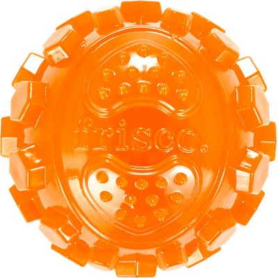 Frisco Frisco Fetch Squeaky TPR Ball Dog Toy, Orange, Large, 1 count