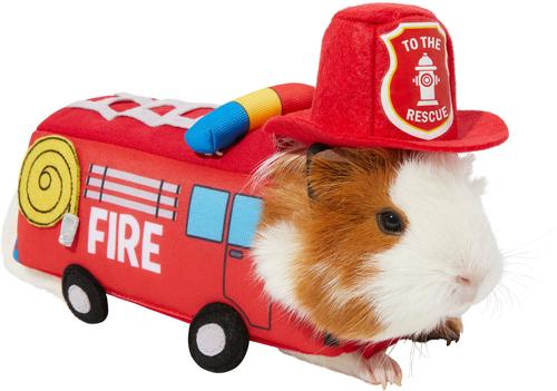 Show full view: Frisco Firetruck Guinea Pig Costume, One Size, Red slide 1 of 8