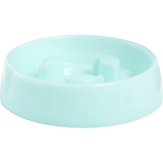Frisco Fish Shaped Ridges Slow Feed Bowl, Light Blue, Small: 1 cup, 1 count slide 1 of 6