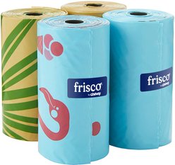 Frisco Flamingos & Foliage Print Dog Poop Bags, 120 count