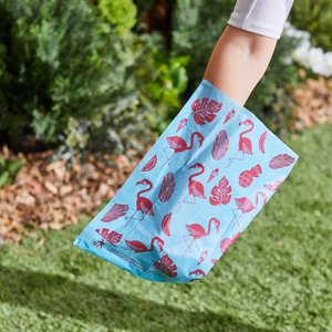 Frisco Flamingos & Foliage Print Dog Poop Bags, 120 count