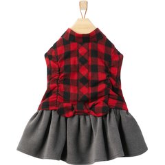 Frisco Flannel Dog & Cat Dress, Medium