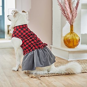 Frisco Flannel Dog & Cat Dress, Small