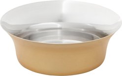 Frisco Flare Dog & Cat Bowl, Gold, Large: 7 cup, 1 count