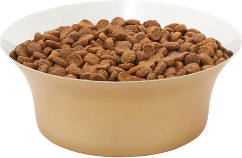 Show full view: Frisco Flare Dog & Cat Bowl, Gold, Medium: 4 cup, 1 count slide 4 of 12