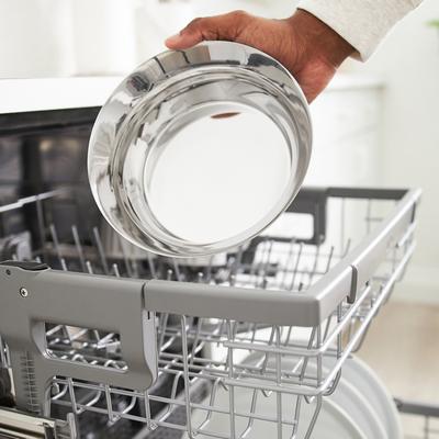 Show full view: Frisco Flare Dog & Cat Bowl, Stainless Steel, Large: 7 cup, 1 count slide 7 of 10