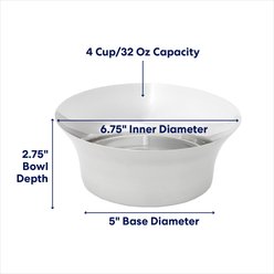 Frisco Flare Dog & Cat Bowl, Stainless Steel, Medium: 4 cup, 1 count slide 2 of 9