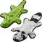 Show in main carousel: Frisco Flat Plush Squeaking Alligator Dog Toy, Large & Frisco Flat Plush Squeaking Raccoon Dog Toy, Large slide 1 of 6