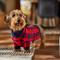 Show in main carousel: Frisco Fleece Lined Buffalo Plaid Mock Neck Dog & Cat Sweater, Navy, Medium slide 7 of 9