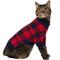 Show in main carousel: Frisco Fleece Lined Buffalo Plaid Mock Neck Dog & Cat Sweater, Navy, Small slide 1 of 9