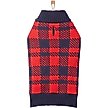Show in main carousel: Frisco Fleece Lined Buffalo Plaid Mock Neck Dog & Cat Sweater, Navy, Small slide 4 of 9