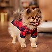 Show in main carousel: Frisco Fleece Lined Buffalo Plaid Mock Neck Dog & Cat Sweater, Navy, Small slide 7 of 9