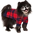 Show in main carousel: Frisco Fleece Lined Buffalo Plaid Mock Neck Dog & Cat Sweater, Navy, Small slide 3 of 9