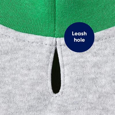 Show full view: Frisco Flip Sequin Naughty/Nice List Dog & Cat Hoodie, Gray, Small slide 7 of 11