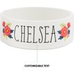 Show in main carousel: Frisco Flower Ceramic Personalized Dog Bowl, 2.75 cup slide 7 of 8