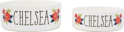 Show full view: Frisco Flower Ceramic Personalized Dog Bowl, 5 cup slide 5 of 7