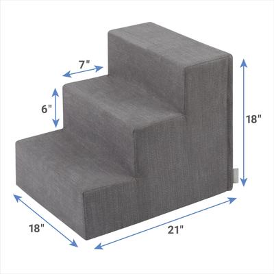 Show full view: Frisco Foam Step, Gray, 3-step slide 3 of 8